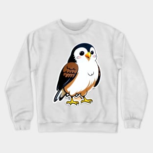 Fluffy Winged Dreamer: Piko the Kawaii Giant Eagle Crewneck Sweatshirt